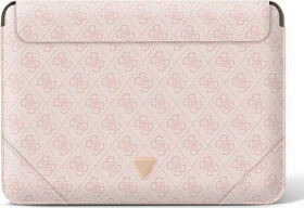 Guess Guess Sleeve GUCS14P4TP 13/14" rożowy /pink 4G Uptown Triangle logo