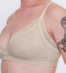 Dámske nohavičky GO Ribbed R Bralette - GRAY - St. béžová M013 - SLOGGI GRAY S