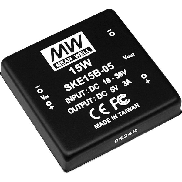 MEAN WELL SKE15A-12 DC / DC menič napätia 15 W Počet výstupov: 1 x; SKE15A-12