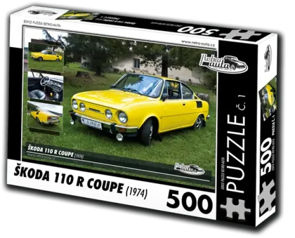RETRO-AUTA Puzzle č. 1 Škoda 110 R Coupe (1974)