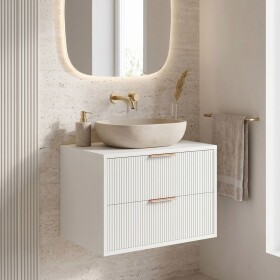 REA - Kúpeľňová skrinka pod umývadlo Mono 60cm White REA-M0402