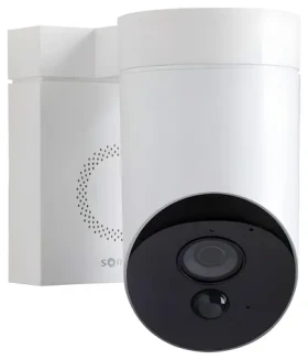 Somfy V2 biela / Vonkajšia bezpečnostná kamera / FullHD 1080p / Wi-Fi / Nočné videnie 8 m / Siréna 110 dB / IP54 (1875345)