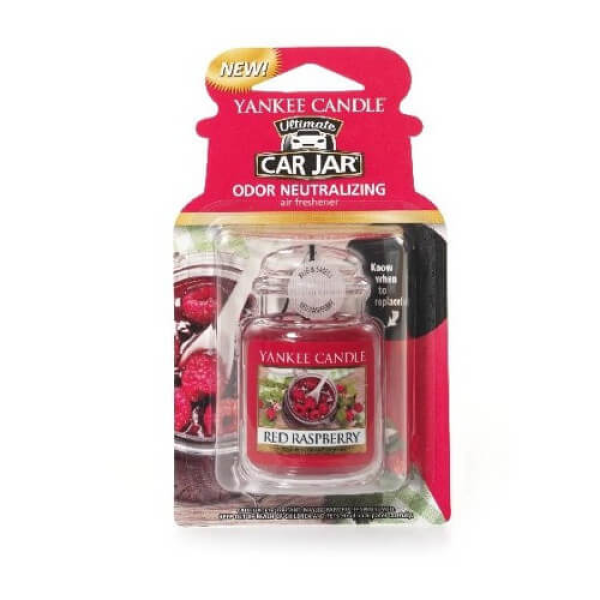 Yankee Candle Car Jar Red Raspberry Vôňa do auta na zavesenie luxusné (5038580088038)