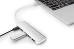 Digitus DA-70242-1 strieborná / USB rozbočovač / USB-C / 4 porty / USB 3.0 / PD (DA-70242-1)