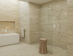 Sprchová zástena Walk-in 140 cm SAT vo farbe profilu biela SATBWI140ZAVB SATBWI140ZAVB