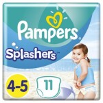 Pampers Splashers 11 ks / Plienkové plavky do vody / Veľkosť 4 (8-14 kg) (8001090698384)