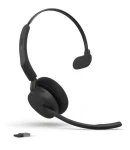 JABRA Evolve3 45 Mono MS Link 390a čierna / Slúchadlá / mikrofón / Bluetooth / USB-A / 36 h výdrž batérie (34599-899-999)