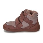 Dievčenské zimné barefoot topánky DAXI OLD PINK, Protetika, staroružová - 23