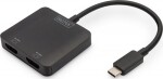 Digitus DIGITUS USB-Hub 2-Port C ->2xHDMI m.Kabel schwarz