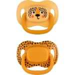 Canpol babies Set symetrických silikónových cumlíkov BabiesBoo 18 m+ 2 ks oranžový