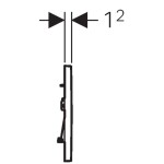 GEBERIT - Sigma30 Ovládacie tlačidlo splachovania, biela/chróm 115.883.KJ.1