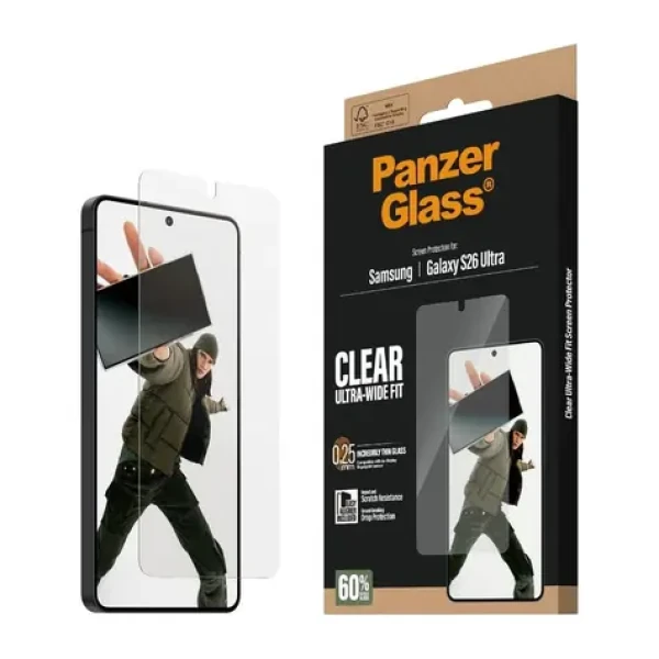 PanzerGlass Samsung Galaxy S26 Ultra s inštalačným rámčekom (PG37869)