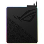 ASUS ROG Balteus Qi čierna / Herná podložka pre myš / Aura Sync RGB / Qi nabíjanie / 370x320x8mm (90MP0120-B0UA00)