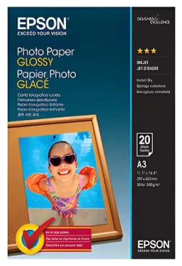 Epson A3 lesklý / Fotopapier / 200 g/m2 / 20 listov / pre Expression Photo XP-970, SureColor SC-P706, SC-T516 (C13S042536)