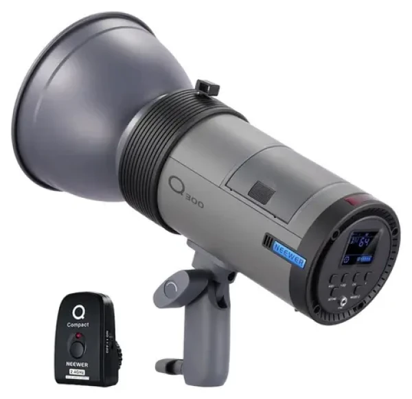Neewer Q300 / Blesk / 300 Ws / GN60 / Bezdrôtové ovládanie 2,4 GHz / Batéria (10103480)