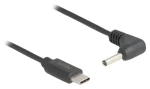 DeLock USB-C - DC 3,5 x 1,35 mm 90 ° čierna / Napájací kábel / 1,5 m / 5 V / 1 A (85393)