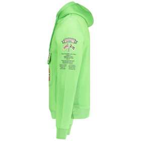 Geografická mikina Nórsko Gymclass 054 Pop M WW4181H/GN-Flashy green pánska S