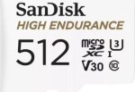 SanDisk KARTA PAMIĘCI SANDISK HIGH ENDURANCE (rejestratory i monitoring) microSDXC 512GB V30 z adapterem