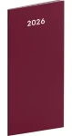 NOTIQUE Kapesnícky diár Vínový 2026 - plánovací mesačný / 8 x 18 cm (PGD-MESPL-35788-SK)