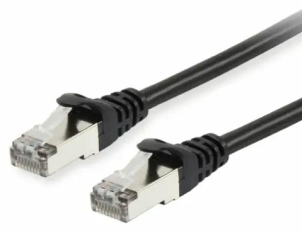 Equip Cat6 S/FTP čierna / Patch kábel / RJ-45 / 0,15 m / LSZH (615591)