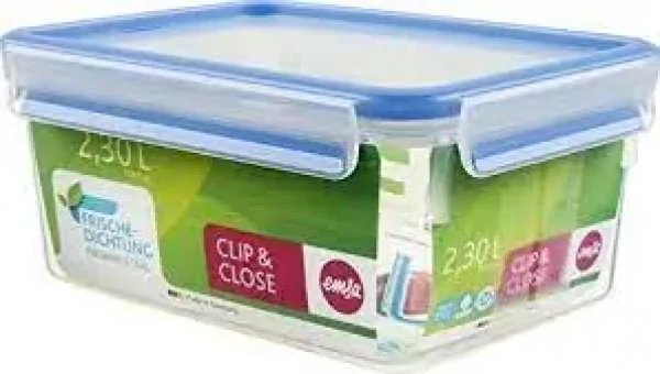 Emsa Clip amp; Close 2.3 l modrá / Dóza na potraviny / BPA FREE (3100508544)
