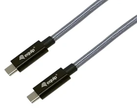 Equip USB-C 3.2 Gen 2x2 čierna / USB-C kábel / PD 240 W / 20 Gbit / s / DisplayPort Alt Mode / 1 m (128426)
