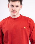 Carhartt WIP L/S American Script T-Shirt Oxide Red M