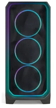 Fractal Design Meshify 3 Ambience Pro RGB čierna / Midi-Tower / TG Light Tint / ATX / bez zdroja / priehľadná bočnica (FD-C-MES3A-03)