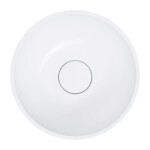 OMNIRES - SHELL M+ umývadlo na dosku, O35 cm, biela mat SHELL350UNBM