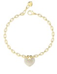 Guess Romantický pozlátený náramok Crazy In Love JUBB05214JWYG 18,5 cm