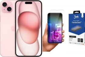 Apple iPhone 15 Plus 256GB Pink (MU193) + FlexibleGlass