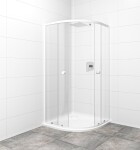 Sprchovací kút štvrťkruh 80x80 cm SAT Project SIKOMUS80CH0 SIKOMUS80CH0
