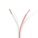 Nedis Repro kábel 2x 1.50 mm2 biela / CCA / 100.0 m / Okrúhly / PVC (CAGW1500WT1000)