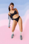 Dámske nohavičky GO Ribbed R Tai C2P - BLACK - black 0004 - SLOGGI BLACK M