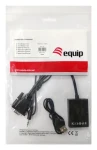Equip VGA na HDMI adaptér s audiom a USB napájaním / Adaptér / 1920×1080 60Hz / 3,5mm jack (119038)