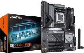 Gigabyte Mainboard|GIGABYTE|AMD B850|SAM5|ATX|Memory DDR5|Memory slots 4|3xPCI-Express 16x|3xM.2|1xHDMI|1xDisplayPort|4xUSB 2.0|4xUSB 3.2|1xUSB-C|1xRJ45|3xAudio port|B850EAGLEWIFI6E