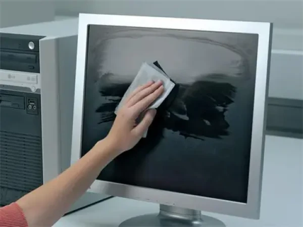 Durable SCREENCLEAN / Čistiace obrúsky na obrazovky / 100 ks / bez alkoholu / antistatické / v dóze (573602)