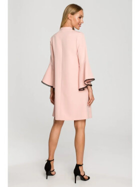 Dámske šaty M698 Powder pink - MOE M pudrovo-růžová