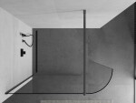 MEXEN/S - Kyoto Sprchová zástena WALK-IN Walk-in 110 x 200, transparent 8 mm, grafit kartáčovaná 800-110-101-66-06