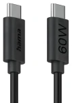 HAMA čierna / Nabíjací kábel / USB-C / USB-C / 60 W / 1,2 m