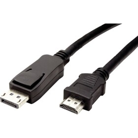 Value DisplayPort prepojovací kábel Konektor DisplayPort, Zástrčka HDMI-A 1.50 m čierna 11.99.5779 tienený Kábel DisplayPort; 11.99.5779