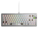Glorious GMMK 3 Pre 65% barebone ANSI strieborná / herná 65% TKL / USB-C / bez spínačov / ANSI layout / RGB / 1.4m (GLO-KB-GMMK3-PRO-65-BB-W-SIL-US)