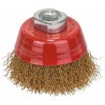 Bosch Accessories Wire cup brush, brass-coated 70 mm, 0,3 mm, 12500 U/ min, 14 1608614020 1 ks; 1608614020