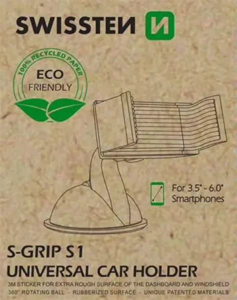SWISSTEN S-GRIP S1 (ECO BALENIE) / držiak do auta (65009900ECO)