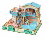 Woodcraft Drevené 3D puzzle Vila na ostrove Lembongon