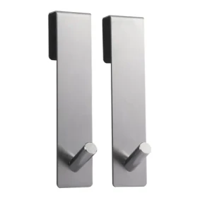 MSV NOKO 2 ks závesných háčikov na sprchovú zástenu nerezová oceľ / 10 mm (3700703997702)