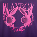 Tričko Playboy x FTSHP Short Sleeve Polo Purple S