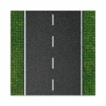BRIXIES PLUS 225.005 Dizajnová podložka na stavanie - rovná cesta 25,5 x 25,5 cm