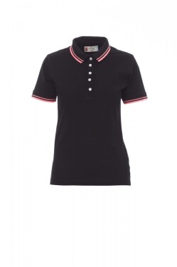 Dámska polokošeľa Payper SKIPPER Farba: Čierna/ Fuchsia Neon, Veľkosť: XS (001027002114008XS)