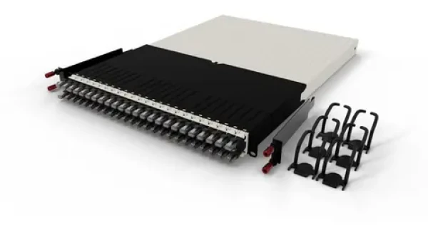 PatchBox One Cassette 30RU UTP čierna / Organizér kabeláže do racku / 19" / 1U / PoE 802.3bt (PONE30UTPBK)